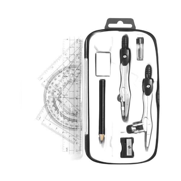 Geometry Box na may Compass