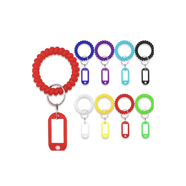 Key Chain Ring na may Label Window