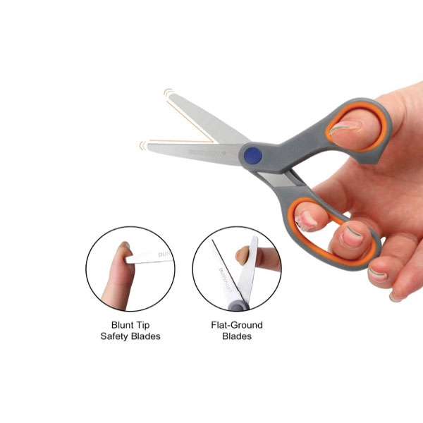 Mga Batang Pangkaligtasan ng Mag-aaral na Stainless Steel Cutting Gunting